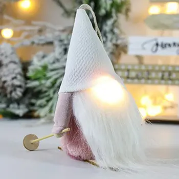 Karácsony Arctalan Gnóm Mikulásfa Függő díszbaba dekoráció otthoni medál ajándékokhoz Csepp díszek Party kellékek