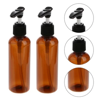 Kis üres spray-palackok 4 db borostyán spray-palack 100 ml-es utazópalackok újratölthető szivattyús adagoló palackok készlet nélkülözhetetlen