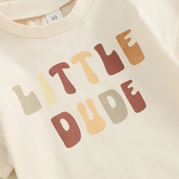 Kisfiú lány rövid ujjú buborék romper levél nyomtatás túlméretezett póló bodyk felső újszülött nyári ruhák