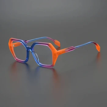 Kiváló minőségű luxusmárka Fashion Square Acetate szemüveg keret Férfi női myopia dioptriás optikai szemüveg keret szemüveg keret szemüveg