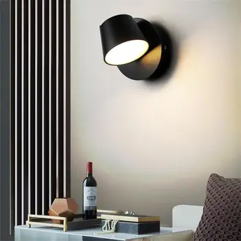 Kreatív forgatható fali lámpák Nordic hálószoba éjjeli LED fali lámpák Új kétfejű akril sconces Állítható otthoni dekoráció бра