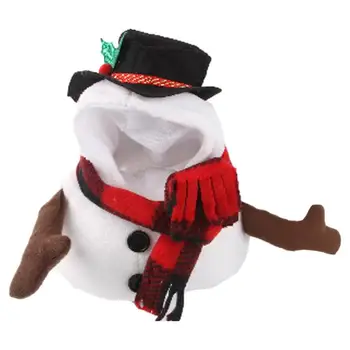 Kutya hóember ruha cosplay hóember kalap kapucnis pulóver cosplay hóember kalap piros kockás macskáknak Kiskutya és mindenféle kutya