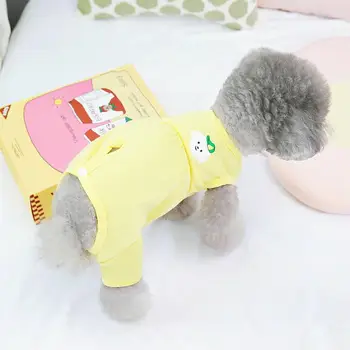 Kutya sterilizáló ruha Kényelmes, lélegző ujjatlan kis kutya macska számára Kisállat mentőruha Kutya helyreállítási ruha