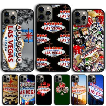 Las Vegas Nevada Gamble Phone Case tok iPhone 15-höz 14 13 12 Pro Max mini 11 Pro Max XS X XR 6S 7 8 Plus SE 2020 Coque Shell