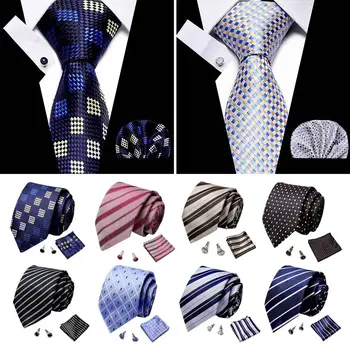 Legújabb design Cravat ing kiegészítők Üzleti klasszikus nyakkendő poliészter selyem férfi nyakkendő esküvő