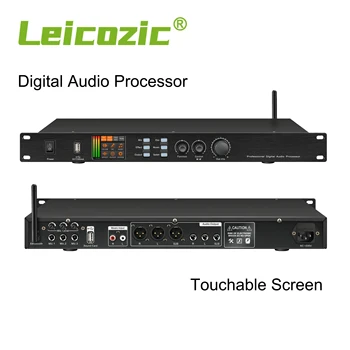 Leicozic Professional Karaoke System előerősítő 32 bites DSP processzor effektek berendezések De Audio K1800 5 sávos hangszínszabályzó
