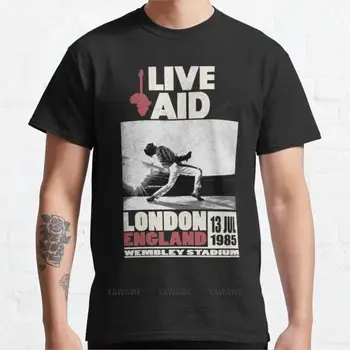 Live Aid a Wembley-ben Pólópulóverek, férfi pólók alkalmi stílusos blúz egyedi pólók tervezze meg sajátját