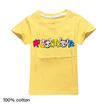 Me Contro Te Cotton Summer Casual Pólók Fiúk Rövid ujjú pólók Girls Funny Shirt Kids Graphic P Kids Dress Tops