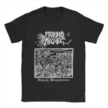 Morbid Angel pólók férfiaknak Zenekar humoros 100% pamut pólók Legénységi nyakú rövid ujjú póló ajándékötlet felsők