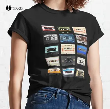 #Music Tape Classic póló Custom Aldult Tini Unisex Digitális nyomtatás Póló Divat Vicces Új Xs-5Xl