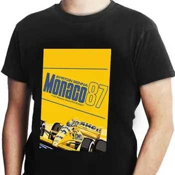New Cotton Tees Racing Monaco 87 Új férfi póló S-től 3XL-ig