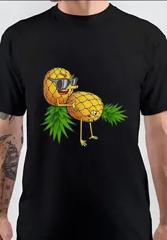 NWT Upside Down Pineapple Funny Fruit Cool Unisex póló hosszú ujjú
