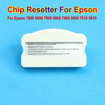 Nyomtató tartály Resetter hulladék tinta karbantartó tartály Chip Resetter visszaállítás Epson 7900 9900 7890 9890 7908 9908 7910 9910 7700 9700
