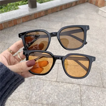 Négyzet alakú keretes retro napszemüveg Kiváló minőségű divatszemüveg Női utazási napvédelem UV védelem Napszemüveg
