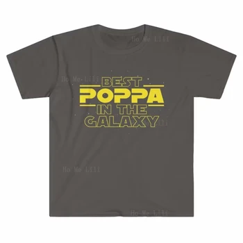 Poppa ajándékok A legjobb vicces karácsony valaha férfi minimalista levél félujjú túlméretezett póló