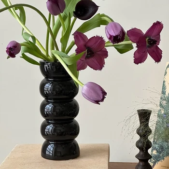 Q0KE Beton formák Kézi készítésű növény edényforma Egyszerű DIY váza Szilikon formák