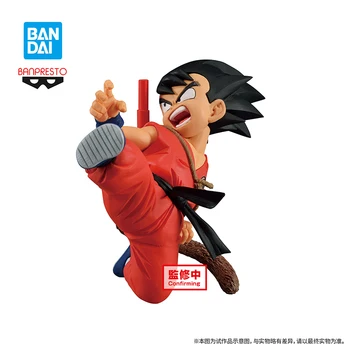raktáron Eredeti anime figura 8Cm Bandai Banpresto Match Makers Dragon Ball Son Goku tájmodell játékok Gyűjtse össze a dekorációt