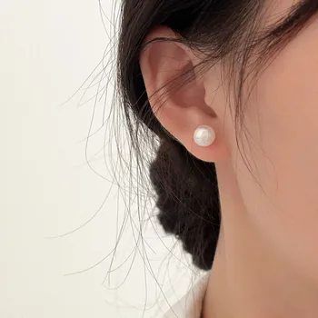 S925 Sterling ezüst retro gyöngy fülbevaló nőknek 2023 Népszerű fülke Kiváló minőségű temperamentum fülbevaló Boutique női ékszerek