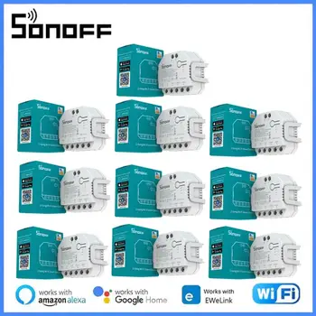 SONOFF DUALR3 Dual R3 Lite intelligens WiFi függönykapcsoló elektromos motoros redőnyhöz Alexa Google Home eWeLink alkalmazásvezérlés