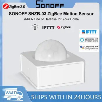 SONOFF mozgásérzékelő ZigBee Mini Smart Home valós idejű 110 ° -os mozgásérzékelő trigger riasztórendszer működik a ZBBridge EWeLink-kel