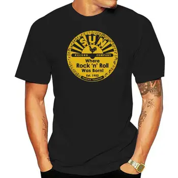 Sun Record póló férfi póló S méret - 3XL rajongói ajándék Új az amerikai pamut klasszikustól Egyedi felsők póló