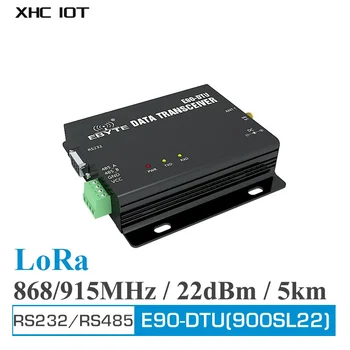 SX1262 Lora 900Mhz vezeték nélküli adatátvitel Tranceiver modem RS232 RS485 22dBm 5Km nagy hatótávolságú SMA-K E90-DTU (900SL22) XHCIOT