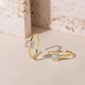 Szaturnusz gyűrűi 100% S925 sterling ezüst gyűrű nőknek ezüst gyűrű gyémánt cirkon nyitott ezüst gyűrű ins stílusú ékszergyűrű