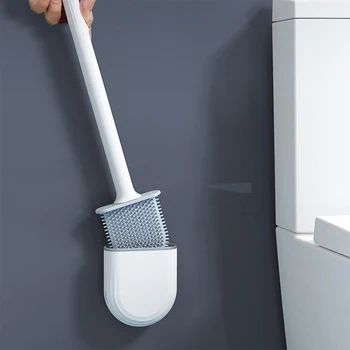 szilikon WC-kefe falra szerelhető tisztítókefe gyorsan száradó tartóval Fürdőszobai eszköz