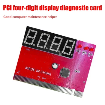 Számítógép PCI tesztkártya alaplap LED 4 számjegyű diagnosztikai teszter hibakereső kártya PC analizátor