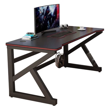 Számítógép íróasztal otthoni irodai íróasztal hálószoba ágy egyszerűség A modern diákok megtanulják az íróasztalt