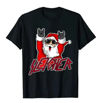 Szánkó Mikulás fém Karácsony vicces Hail Mikulás prémium póló egyedi felső pólók férfiaknak pamut póló szabadidő