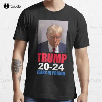 Trump Mugshot ing 20-24 év börtönben póló egyedi Aldult Tini Unisex digitális nyomtatású pólók divat pólók Nyár