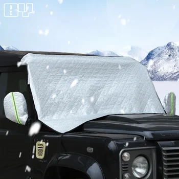 Téli autó első szélvédő napernyő LR Defender 90 110 130 2004-2018 Auto Anti Snow Frost jégvédő porvédő fedél