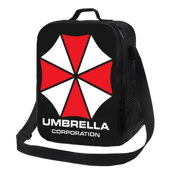 Umbrella Corporations Hőszigetelt uzsonnás táskák Női videojáték hordozható uzsonnás táskák iskolába Multifunkciós Bento Food Box