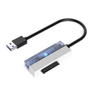  USB2.0 - 6P + 7P SATA kábel SATA-USB 2.0 adapter kábel SATA-USB 2.0 adapter laptop CD-ROM DVD-ROM ODD Adapter Converter