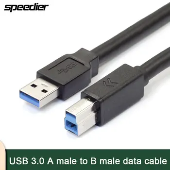 USB3.0 nyomtatókábel 1,5m 3m 5m 10m Myritu Feisi digitális hátlap Nagy sebességű USB 3.0 A - B B típusú adatkábel 4K kamera