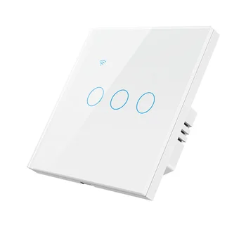 WiFi intelligens érintőkapcsoló 1/2/3 gang lámpakapcsoló fali gomb Az intelligens otthon az Alexa Home-on keresztül működik a Smart Life alkalmazással
