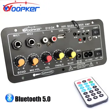  Woopker erősítő kártya Bluetooth AUX TF kártya USB 30-120W 8-12inch hangszóróhoz 110V 220V 12V 24V Audio erősítő modul mélynyomóhoz