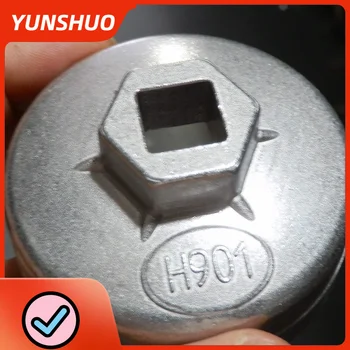 Yunshuo végsapka olajszűrő csavarkulcs Autójavító eltávolító eszközök Villáskulcs nyitó aljzat 65mm 67mm 74mm alumínium automatikus