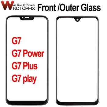  Érintőképernyős panel Motorola számára Moto G7 Power elülső üveg Külső üveg képernyő panel üveg Moto G7 Plus Glass G7 Play Glass készülékhez
