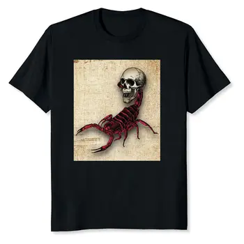 ÚJ LIMITÁLT Scorpion Skull Classic Design ajándékötlet prémium póló