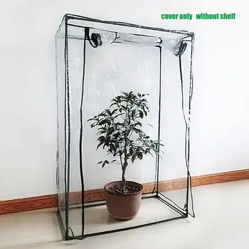 Üvegházcsere fedél átlátszó sátor beltéri / kültéri UV hordozható mini kerti üvegház szabadban Hátsó udvar állvány nélkül
